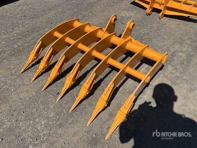2026 GIYI Fit to cat 305 Excavator Rake (Unused)