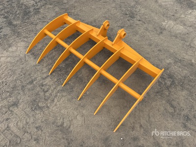 2026 GIYI 1160 mm Excavator Rake - Fits Cat 303 (Unused)