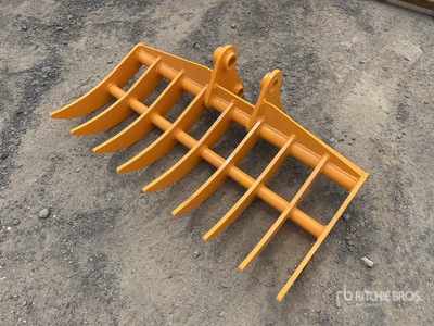2026 GIYI 950 mm Excavator Rake - Fits Cat 303 (Unused)