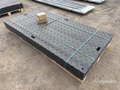 Quantity of (12) SKLP 1200 mm x 2400 mm Polyethylene Ground Protection Mats (Unused)