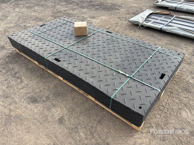 Quantity of (12) SKLP 1200 mm x 2400 mm Polyethylene Ground Protection Mats (Unused)