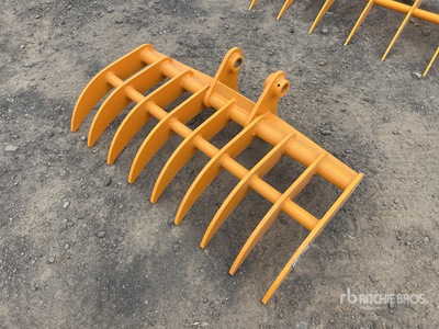 2026 GIYI 960 mm Excavator Rake - Fits Cat 303 (Unused)
