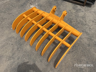 2026 GIYI 1140 mm Excavator Rake - Fits Cat 307 (Unused)