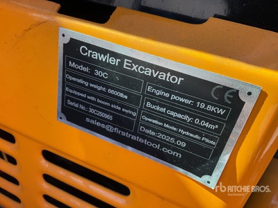 2026 VICSEC VC30C Mini Excavator (Unused)