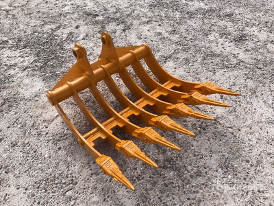 2026 GIYI Fit to cat 305 teeth Excavator Rake (Unused)