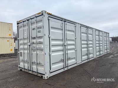 2025 40 ft High Cube Multi-Door Storage Container