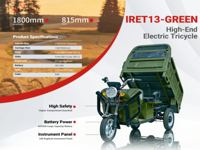 2026 SDLANCH IRET13 Mini Electric Utility Trike (Unused)