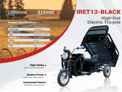 2026 SDLANCH IRET13 Mini Electric Utility Trike (Unused)