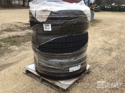 (3) Goodyear 445/65R22.5 Tires w/Wheels