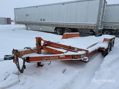 2018 Towmaster T-10DT 7000 lb 17 ft T/A Tilt Deck Trailer