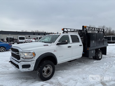 2019 Ram 5500 Heavy Duty 4x4 Crew Cab Flatbed Truck