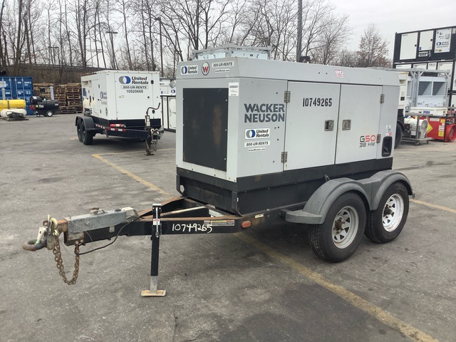 2018 (unverified) Wacker Neuson G50 T4F 38 kW Mobile Generator Set