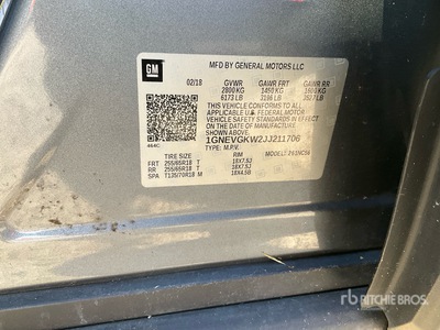 2018 Chevrolet Traverse AWD Vehiculo todoterreno