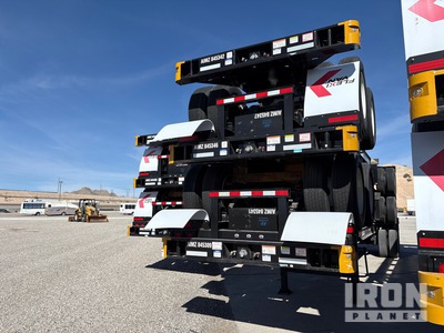 Quantity of (5) 2023 Hyundai Goose Neck Container Trailers
