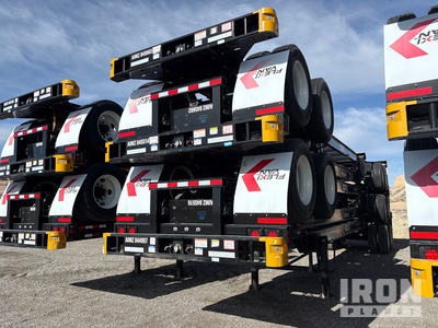 Quantity of (5) 2023 Hyundai Goose Neck Container Trailers