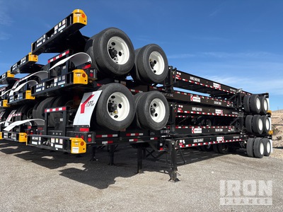 Quantity of (5) 2023 Hyundai CGN40-829 40 ft T/A Container Trailers (Unused)
