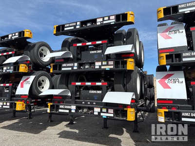 Quantity of (5) 2023 Hyundai CGN40-843 40 ft T/A Container Trailers (Unused)