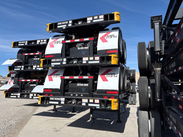 Quantity of (5) 2023 Hyundai CGN40-843 40 ft T/A Container Trailers (Unused)