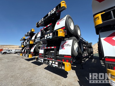 Quantity of (5) 2023 Hyundai Goose Neck Container Trailers