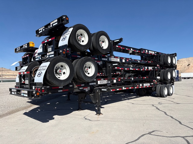 Quantity of (5) 2024 Hyundai CGN20/40-131 40 ft T/A Container Trailers