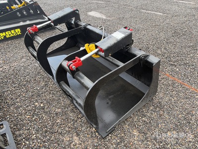 68 in E-Series Root Rake Skid Steer Grapple (Unused)