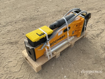 2025 SDCH 680 Hydraulic Breaker - Fits 4 - 7 ton excavators (Unused)