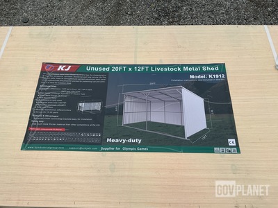 KJ K1912 Livestock Metal Shed - Unused