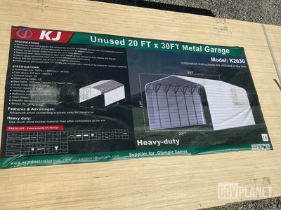 KJ K2030 Metal Garage - Unused