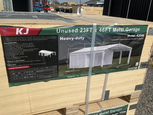 KJ K2346 Metal Garage - Unused