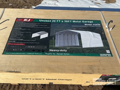KJ K2030 Metal Garage - Unused