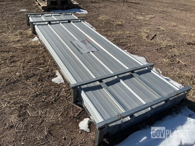 (100) Piece Lot of 10' Long Corrugated Steel Panels