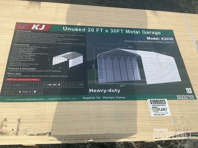 KJ K2030 Metal Garage - Unused
