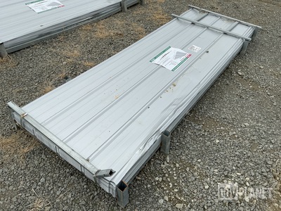 (100) Piece Lot of 10' Long Corrugated Steel Panels