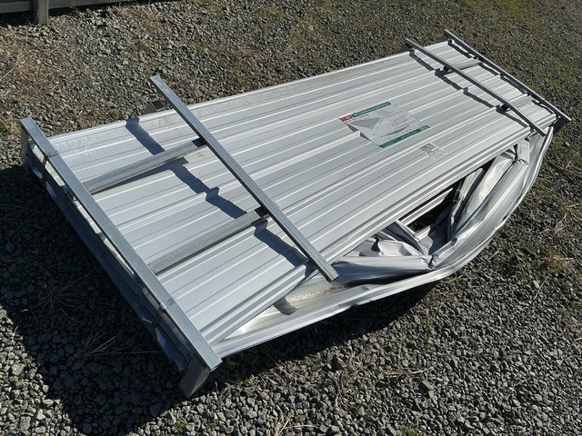 (100) Piece Lot of 10' Long Corrugated Steel Panels