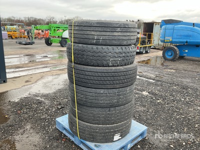Quantity of (6) 315/80-22.5 Truck Tires