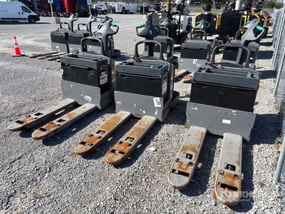 Quantity of (3) 2022 Jungheinrich ECR327 6000 lb Electric Pallet Jack