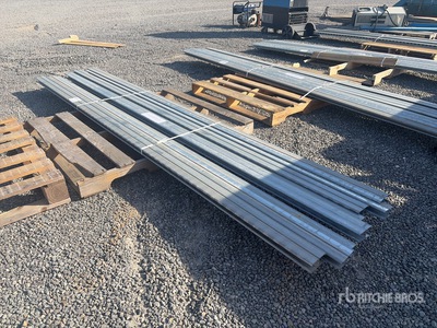 Quantity of (8) 1-5/8 in x 3-1/4 in x 10 ft Hot Dipped Galvanized H-Strut Channel P1000- Short Slots