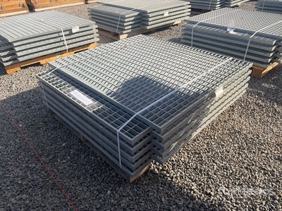 Quantity of (10) 1 ½ in x 42 in x 56 in Hot Dipped Galvanized Grate