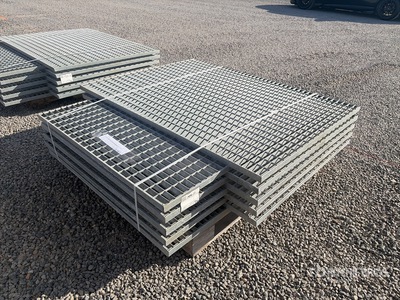 Quantity of (10) 1 ½ in x 42 in x 56 in Hot Dipped Galvanized Grate