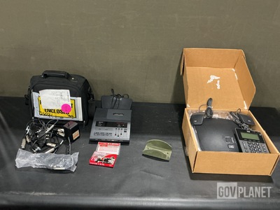 (9) UC Phones, (17) Lamp Guards, (1) Transcriber & Assorted Items