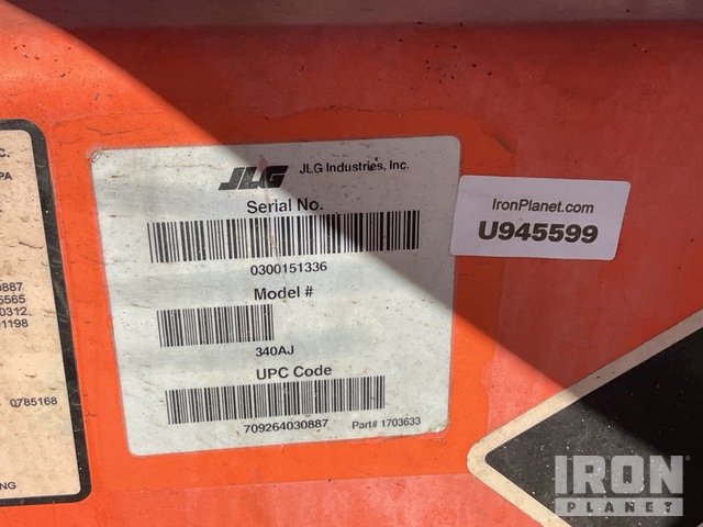 ELEVADOR ARTICULADO 2011 JLG 4WD 340AJ