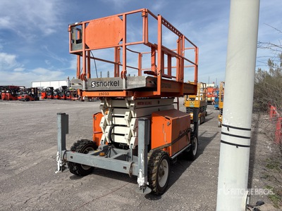 2017 Snorkel S3370RT 4x4 Diesel Rough Terrain Scissor Lift