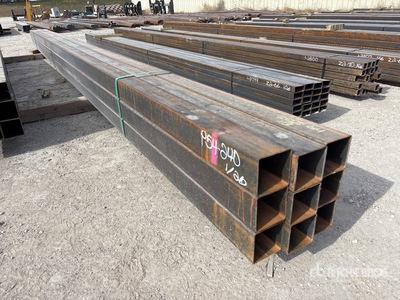 Quantity of (9) 2025 Kit Containers 4 in x 4 in x 24 ft Square Tubing