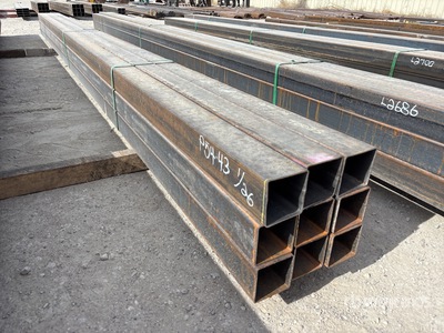 Quantity of (9) 2025 Kit Containers 4 in x 4 in x 20 ft Square Tubing