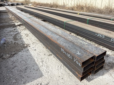 Quantity of (8) 2025 Kit Containers 2 in x 5 in x 26 ft Rectangle Tubing