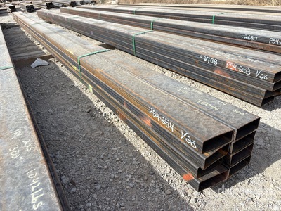 Quantity of (8) 2025 Kit Containers 2 in x 5 in x 25 ft Rectangle Tubing