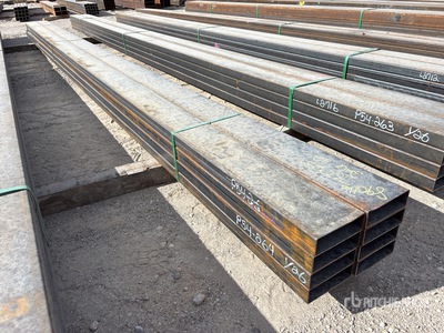 Quantity of (8) 2025 Kit Containers 2 in x 6 in x 19 ft Rectangle Tubing