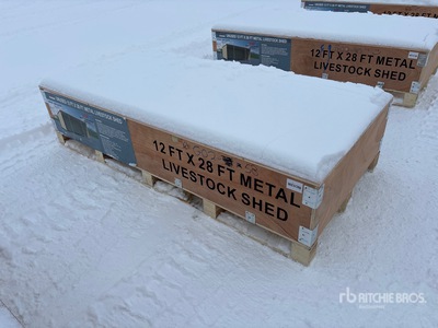 2025 Rhino AGR-LS1228 12 ft x 28 ft Metal مأوى الماشية (Unused)