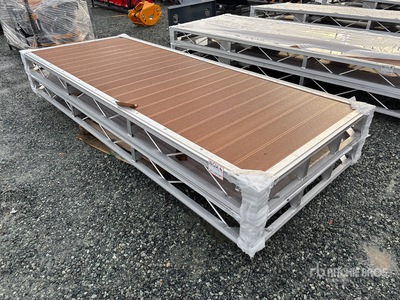Quantity of (2) 2025 BYT BDF6 6 ft x 8 ft Aluminum Boat Dock Section Kit (Unused)