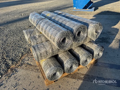 Quantity of (10) 2025 BYT FFC762 330 ft x 4 ft Galvanized Rolls of Farm Clôture (Unused)
